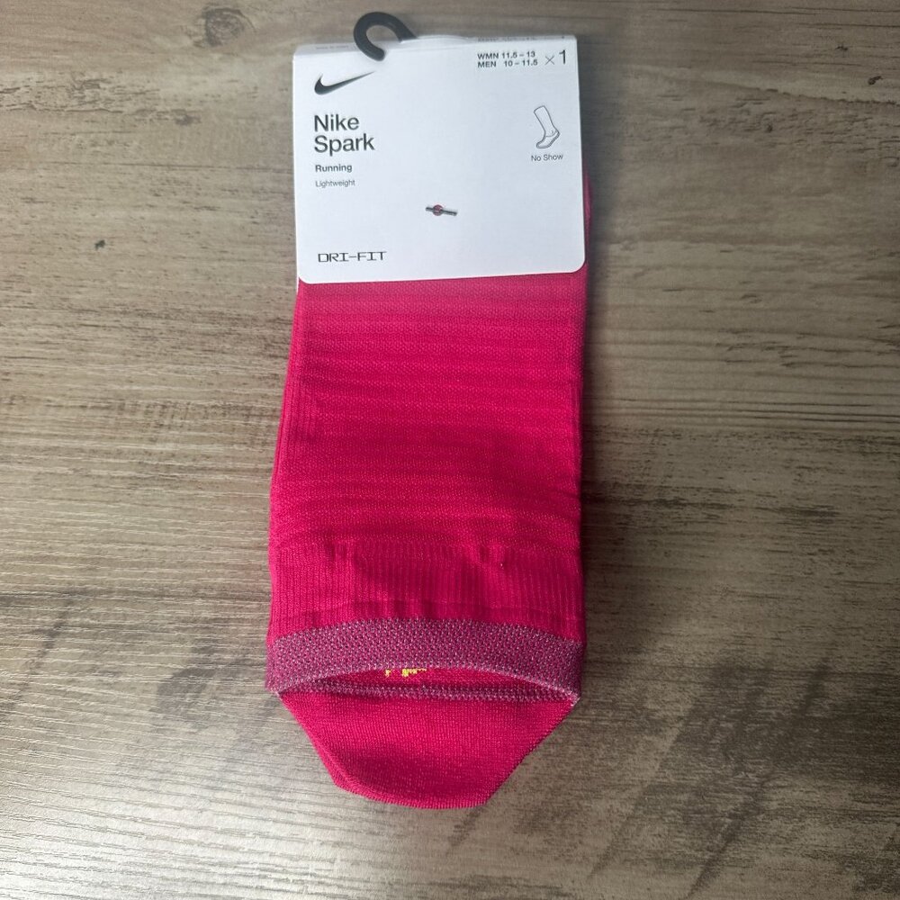 Nike Women Spark Lightweight No Show Run Socks Pink Wmn 11.5 - 13 Men 10 - 11.5 - Picture 2 of 10